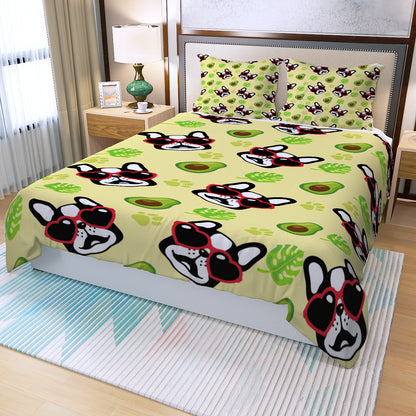 BONNIE - Three Piece Duvet Cover Set - Frenchie Bulldog Shop