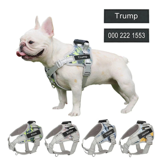 Frenchie Personalized Vest-style Tactical Chest Harness
