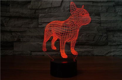 French Bulldog 3D LED Lamp - Frenchie Bulldog Shop