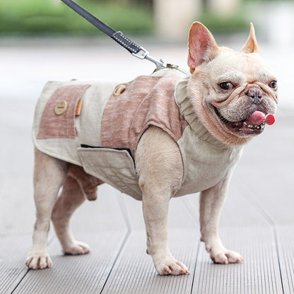 WarmPaws Premium Zipper Pet Jacket for French Bulldogs - Stay Warm and Stylish