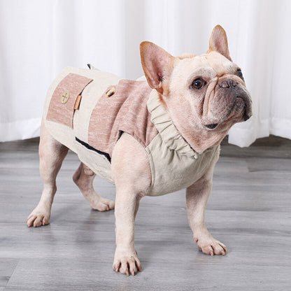 WarmPaws Premium Zipper Pet Jacket for French Bulldogs - Stay Warm and Stylish