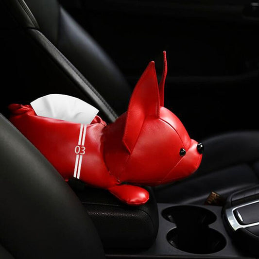 Frenchie-Cartoon-Style-Car-Armrest-Tissue-Box - Fun-&-Functional-www.frenchie.shop