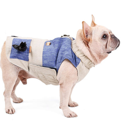 WarmPaws Premium Zipper Pet Jacket for French Bulldogs - Stay Warm and Stylish