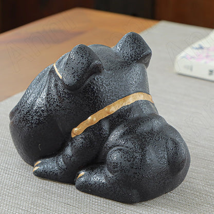 Frenchie Shape Ceramic Ashtray Modern Home Decoration - French Bulldog Shop