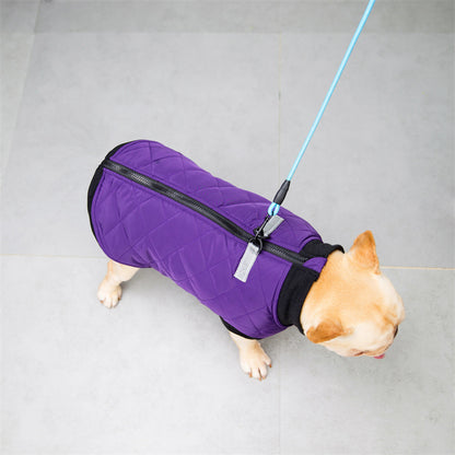 Quilted Vest with Leash Ring for French Bulldog (WJ14) - Frenchie Bulldog Shop