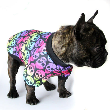 Skull Pattern Shirt for French Bulldog (WS80) - Frenchie Bulldog Shop