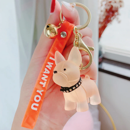 Transparent French Bulldog Keychain (WS308) - Frenchie Bulldog Shop