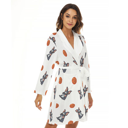 EVIE - Women's Robe - Frenchie Bulldog Shop