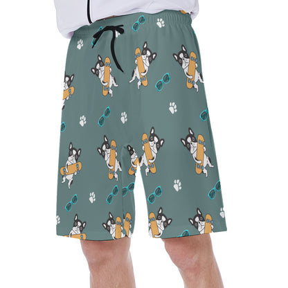 WALTER - Men's Beach Shorts - Frenchie Bulldog Shop