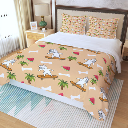 WILLOW - Three Piece Duvet Cover Set - Frenchie Bulldog Shop