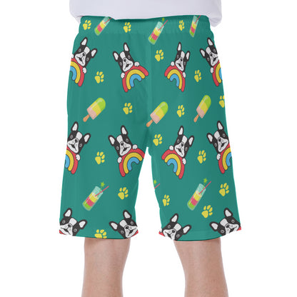 OSCAR - Men's Beach Shorts - Frenchie Bulldog Shop