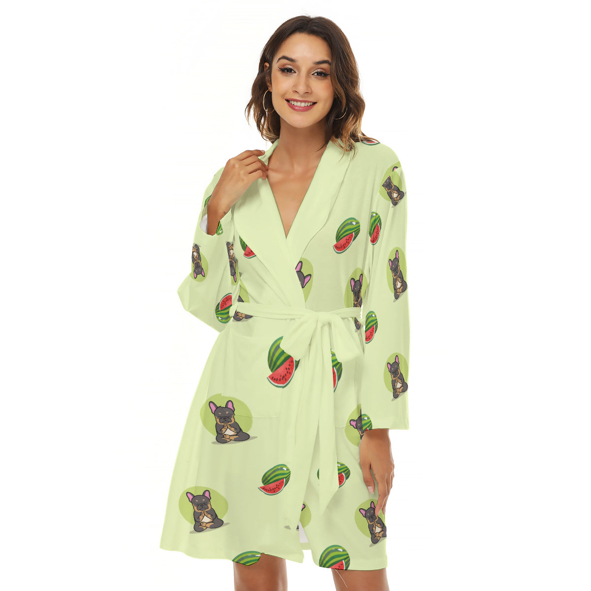 PIXIE - Women's Robe - Frenchie Bulldog Shop