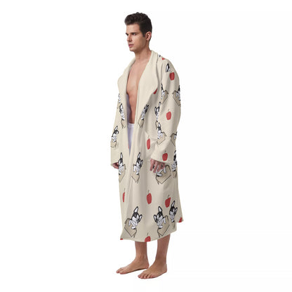 OSCAR - Bathrobe for Men - Frenchie Bulldog Shop