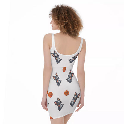 EVIE - Women's Bodycon Dress - Frenchie Bulldog Shop