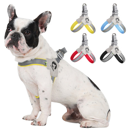 LightLatch No pull Frenchie Reflective Harness - Frenchie Bulldog Shop