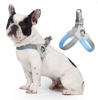 LightLatch No pull Frenchie Reflective Harness - Frenchie Bulldog Shop