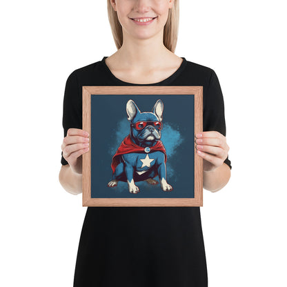 French Bulldog Framed Poster - Captivating Wall Art for Frenchie Lovers