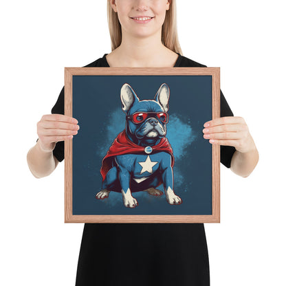 French Bulldog Framed Poster - Captivating Wall Art for Frenchie Lovers