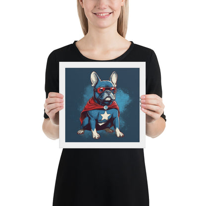 French Bulldog Framed Poster - Captivating Wall Art for Frenchie Lovers