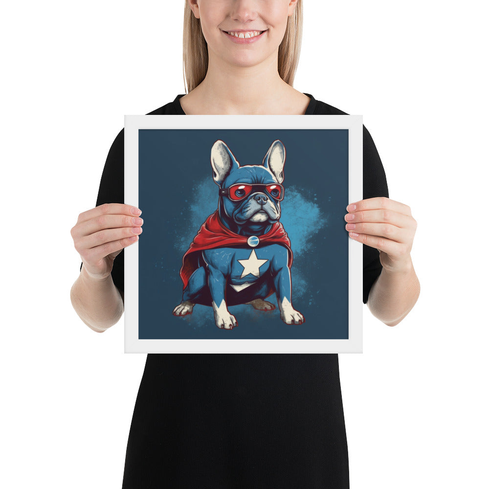 Thoughtful Frenchie French Bulldog Dog Canvas Art buy Print