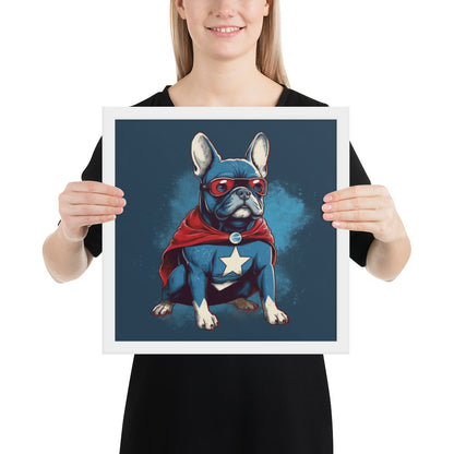 French Bulldog Framed Poster - Captivating Wall Art for Frenchie Lovers