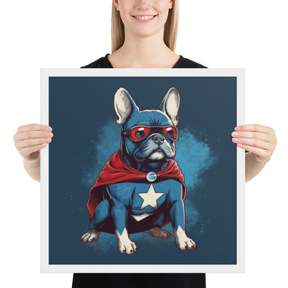 French Bulldog Framed Poster - Captivating Wall Art for Frenchie Lovers