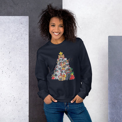 Christmas Tree - Unisex Sweatshirt - Frenchie Bulldog Shop