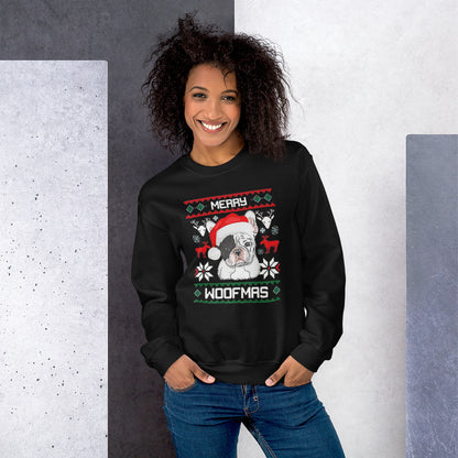 Merry Woofmas - Unisex Sweatshirt - Frenchie Bulldog Shop