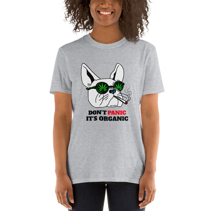 Dont Panic -Short-Sleeve Unisex T-Shirt - Frenchie Bulldog Shop