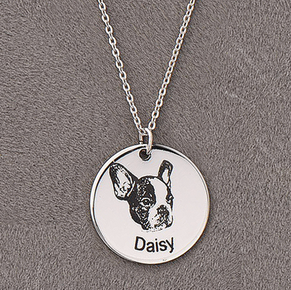 Custom pet Necklace - Frenchie Bulldog Shop