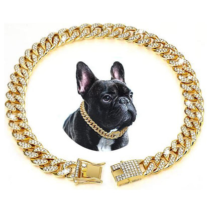 Frenchie Cuban Diamond Necklace Chain - Frenchie Bulldog Shop