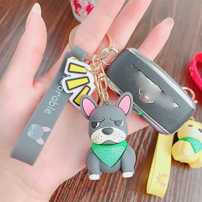 Stylish French Bulldog Keychain (WS309) - Frenchie Bulldog Shop