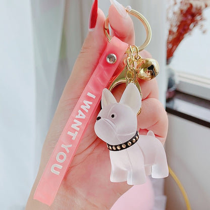 Transparent French Bulldog Keychain (WS308) - Frenchie Bulldog Shop