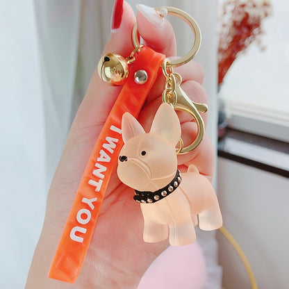 Transparent French Bulldog Keychain (WS308) - Frenchie Bulldog Shop