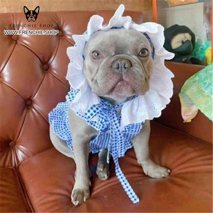 Frenchie Summer Outfit Elegent Pet Dress (W311) - Frenchie Bulldog Shop