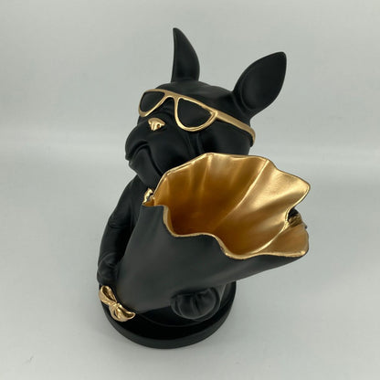 French Bulldog Figurine with Flower Vase - Frenchie Bulldog Shop