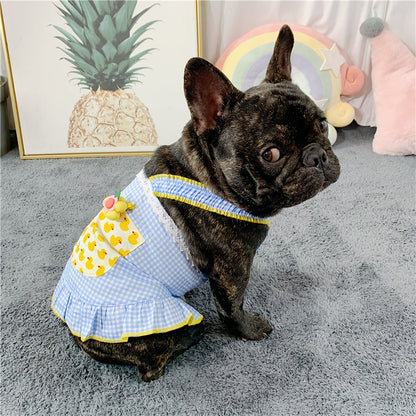 Queen Vest Skirt Frenchie Summer Dress (W318) - Frenchie Bulldog Shop