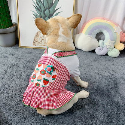 Queen Vest Skirt Frenchie Summer Dress (W318) - Frenchie Bulldog Shop