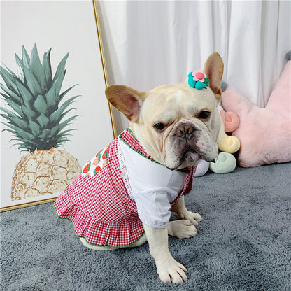 Queen Vest Skirt Frenchie Summer Dress (W318) - Frenchie Bulldog Shop