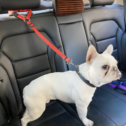 Frenchie Car Seat Belt Headrest Vehicle Safety Harness (WJ71) - Frenchie Bulldog Shop