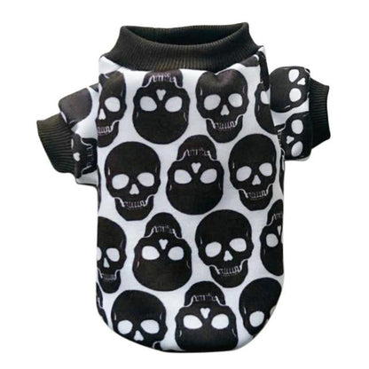 Skull Pattern Shirt for French Bulldog (WS80) - Frenchie Bulldog Shop