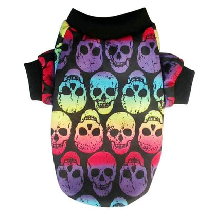 Skull Pattern Shirt for French Bulldog (WS80) - Frenchie Bulldog Shop