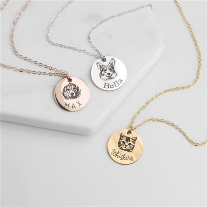 Custom pet Necklace - Frenchie Bulldog Shop