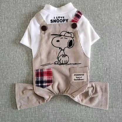 Stylish Snoopy Jumpsuit for French Bulldog - Frenchie Bulldog Shop