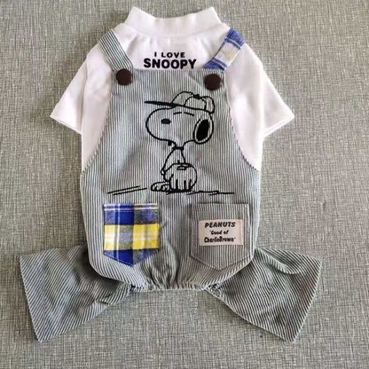 Stylish Snoopy Jumpsuit for French Bulldog - Frenchie Bulldog Shop