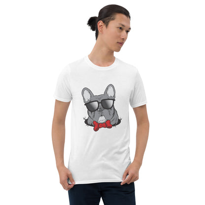 Frenchie with Sunglasses - Unisex T-Shirt - Frenchie Bulldog Shop